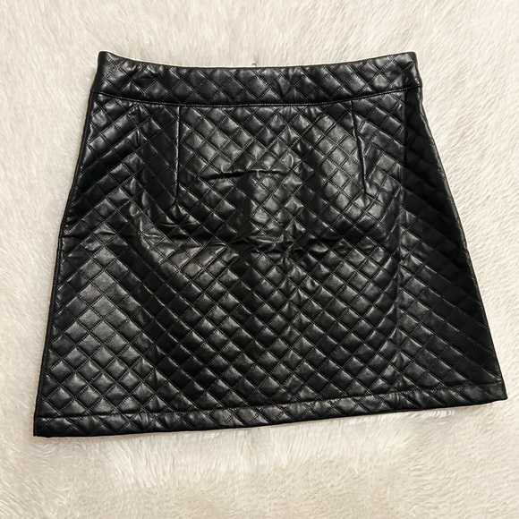 Faux Leather Skirt - Picture 4 of 11